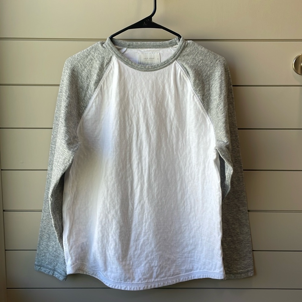 Men’s Lucky Brand Double Lined Heavy Baseball T Shirt -  Medium